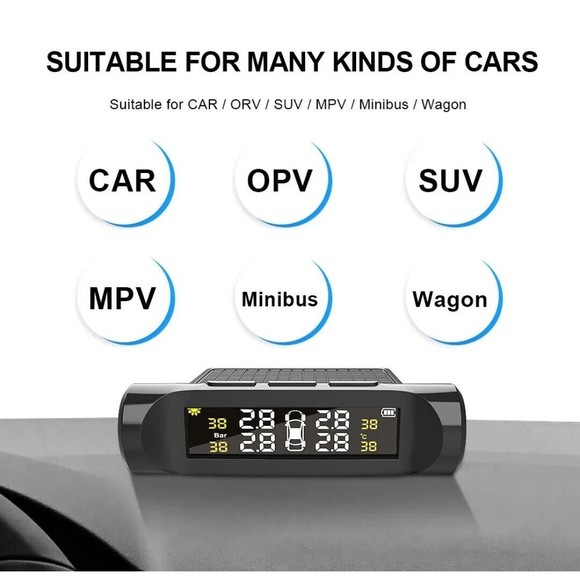 TPMS Tire Monitoring System Digital LCD Display Pressure External Sensor Car - Picture 6 of 13